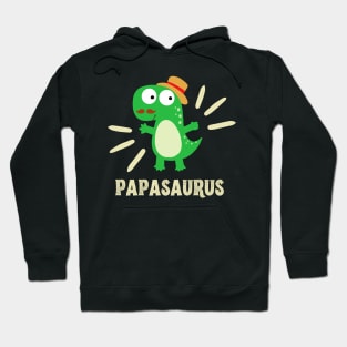 Papasaurus Funny T-Rex Dinosaur Dad Father Family Hoodie